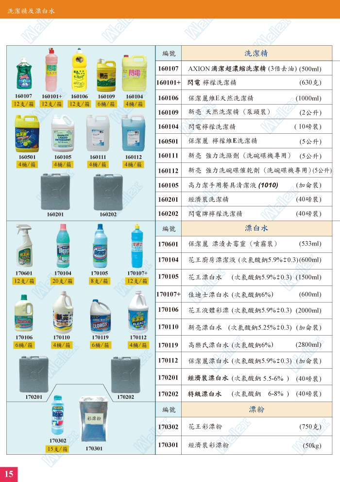 Detergent and Bleach